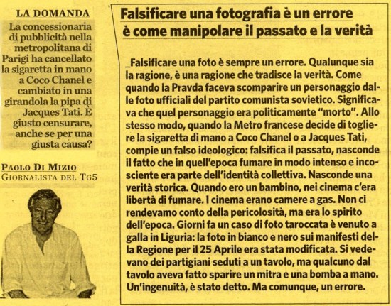 falsificare una foto