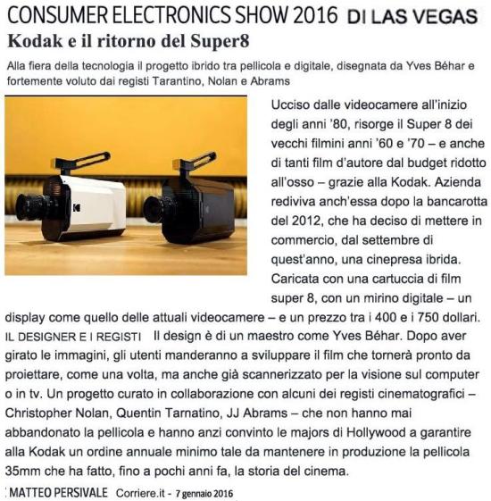 Kodak e il ritorno del Super8
